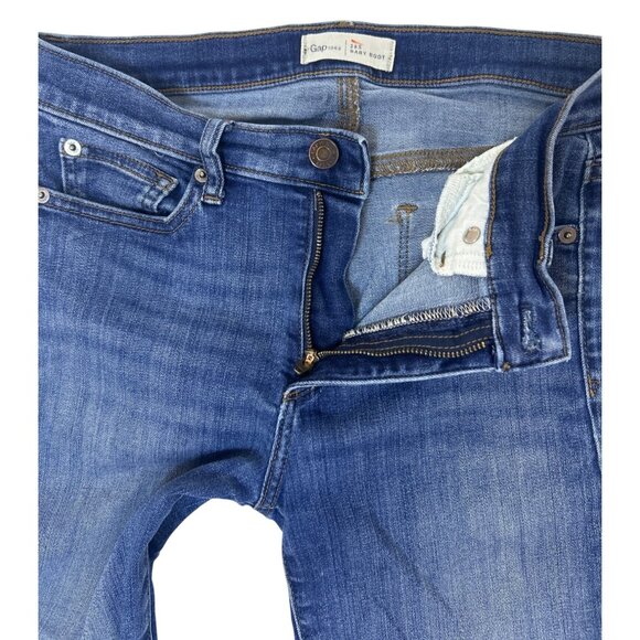 GAP 1969 Women’s 28S Baby Bootcut Jeans Medium Wash Denim Selvedge - Picture 9 of 12